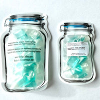 
              Hard Candy Clamp Lid Jar Pouch - Blue Cotton Candy
            