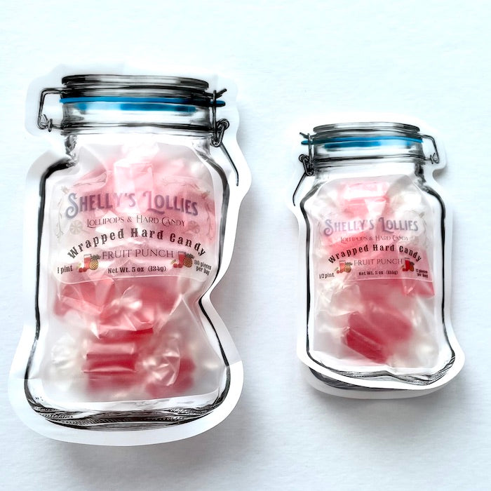 Hard Candy Clamp Lid Jar Pouch Fruit Punch Shelly’s Lollies