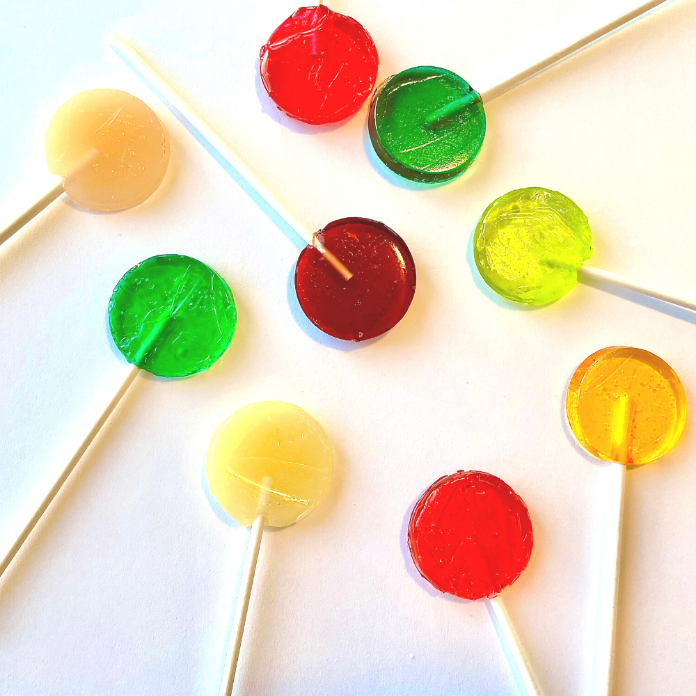 Round Fishing Bobbers Lollipops, Mixed Fruit Flavor, Fun Party Suckers