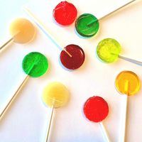 Lollipops Round 1.25 inches - Cherry