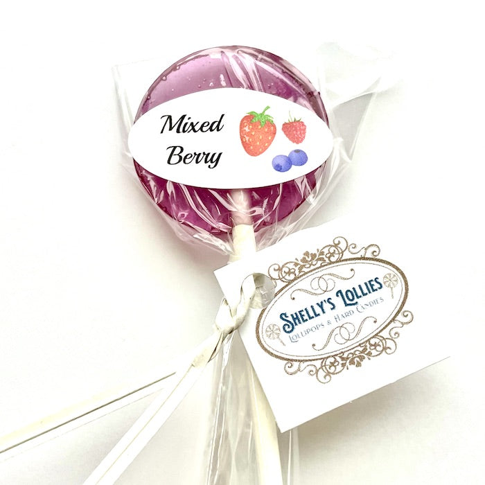 Lollipops Round 1.25 inches - Mixed Berry