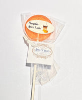 
              Lollipops Round 1.25 inches - Pumpkin Spice Latte
            