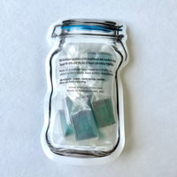 Hard Candy Clamp Lid Jar Pouch - Blue Raspberry