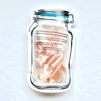 Caramel Latte Hard Candy Clamp Lid Jar Pouch