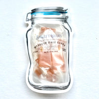
              Caramel Latte Hard Candy Clamp Lid Jar Pouch
            