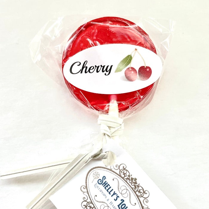Lollipops Round 1.25 inches - Cherry