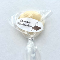 Lollipops Round 1.25 inches - Chocolate Marshmallow