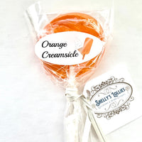 Lollipops Round 1.25 inches - Orange Creamsicle