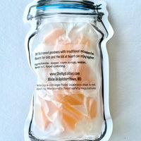 Hard Candy Clamp Lid Jar Pouch - Orange Creamsicle