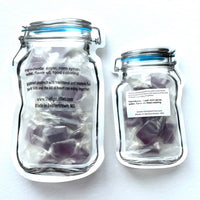 Hard Candy Clamp Lid Jar Pouch - Peanut Butter and Jelly