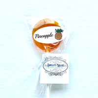Lollipops Round 1.25 inches - Orange Pineapple